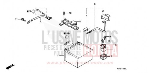 BATTERIE SH125A de 2010
